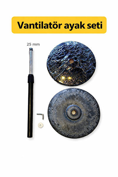 KUMTEL Vantilatör Ayağı Tepsi Ve Boru Toplam 3 Parça