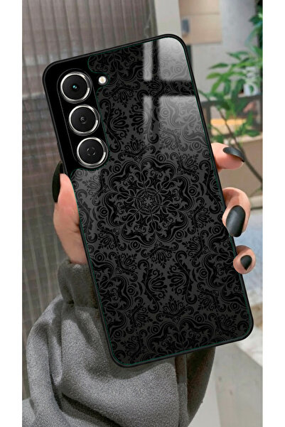 TECNO Spark 40 Pro Uyumlu Siyah Karışık Tasarımlı Glossy Premium Kılıf