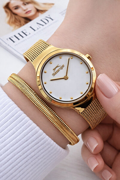 Slazenger Çelik Kordon 2 Yıl Garantili 5 Atm Bileklik Hediyeli Kadın Kol Saat...