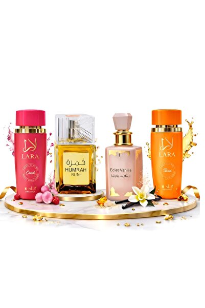 Al Fakhr Perfumes Комплект 4 Parfumuri de Dama 100 ml-Humrah Buni+Eclat Vanil...