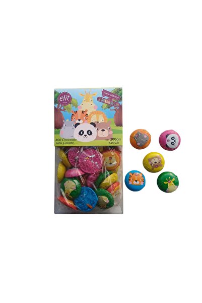 Elit EMOJİ Mini Animals Asetat Kutu 200 GR ÇİKOLATA
