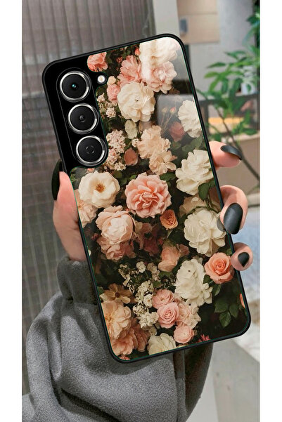 TECNO Spark 40 Pro Uyumlu Karışık Çiçek Tasarımlı Glossy Premium Kılıf