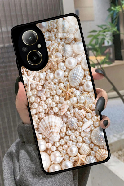 realme 12 Lite Uyumlu İnci Tasarımlı Glossy Premium Kılıf