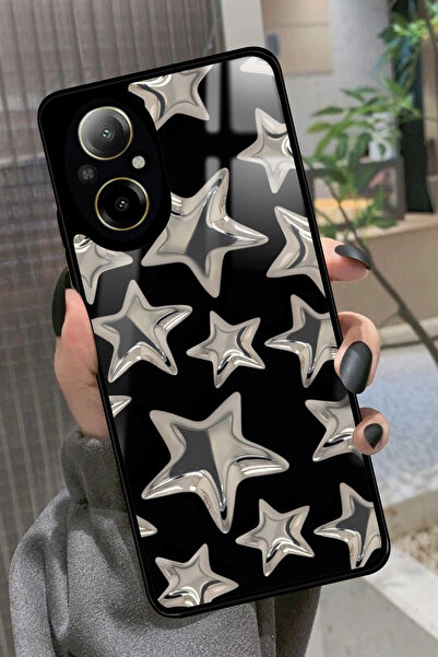 realme 12 Lite Uyumlu Yıldız Tasarımlı Glossy Premium Kılıf