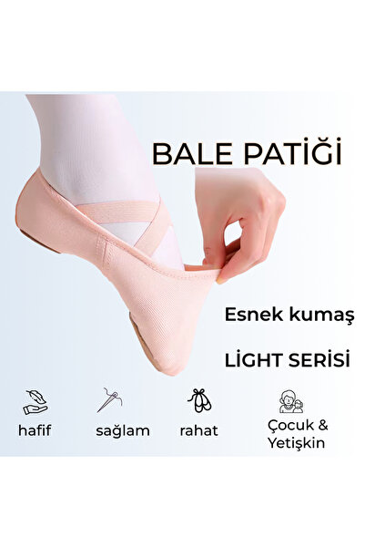 Balletique Stretch Bale Patiği Pembe-Ultra Hafif,Esnek Yumuşak