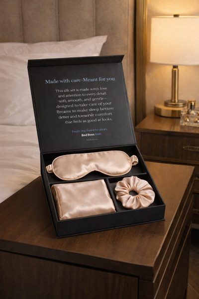 BedBoss Luxury Silk Sleep Set