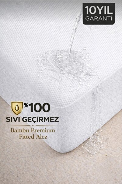 Reverance Bambu Premium Fitted Sıvı Geçirmez Alez Tek Çift Kişilik %100 Bambu...