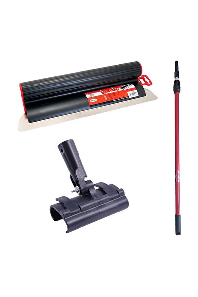 Lanoliv Set gletiera profesionala, inox, 80 cm x 0.3 mm, adaptor, maner prelu...