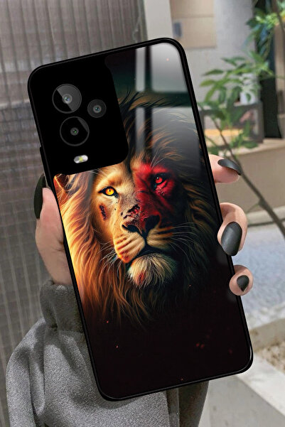 General Mobile Gm 24 Pro Uyumlu Aslan Tasarımlı Glossy Premium Kılıf