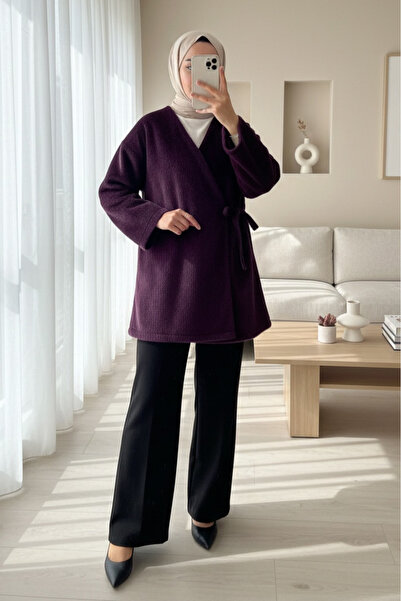 HİJABAYA Γούνινο μπουφάν με πλαϊνό κορδόνι