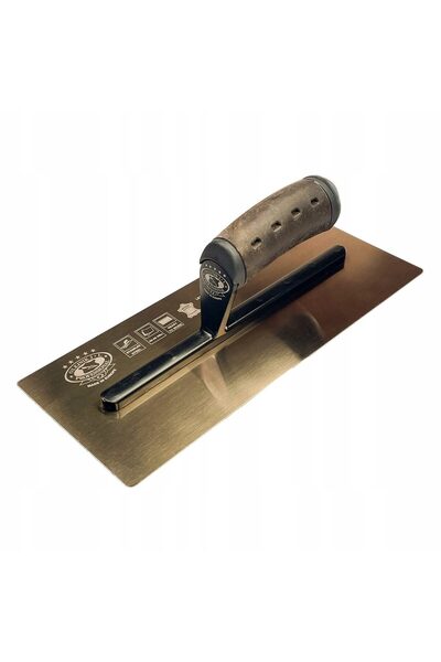olejnik Gletiera inox, intarita, Premium Gold, 35.6x12 cm x 0.65 mm, maner pi...