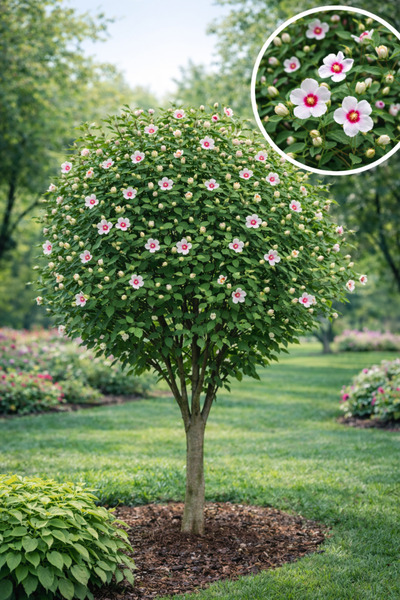 Vasada Ağaç Hatmi Fidanı Hibiscus Syriacus Tüplü 25-35 cm