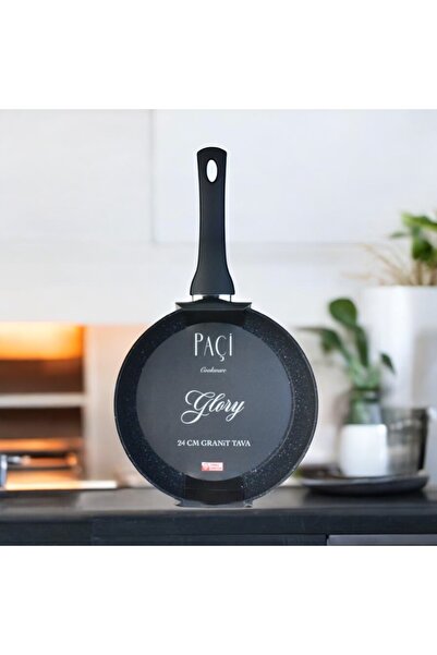 Paçi Paci 24 cm Matte Black Granite Pan