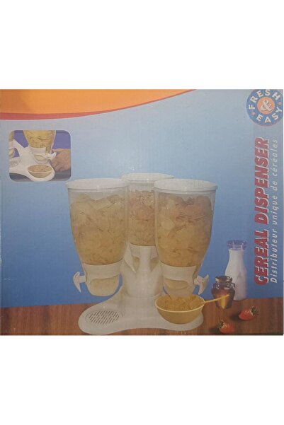 AS SEEN ON TV موزع رقائق الذرة ارتفاع 42 سم، 3 حجرات