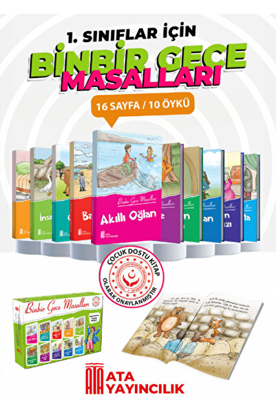Ata Yayıncılık Binbir Gece Masalları 1 Ve 2. Sınıflar
