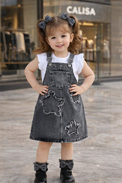 CALİSA Σετ γιορτινό κοστούμι για κορίτσια 3-10 ετών με μπλουζάκι και τζιν φού...