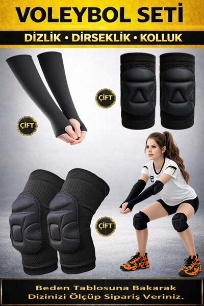 Liggo Voleybol Dizliği Voleybol Dirsekliği Voleybol Kolluğu Seti