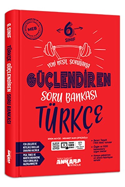kitabın başkenti ankara yayıncılık Ankara Yayıncılık 6. Sınıf Türkçe Güçlendi...
