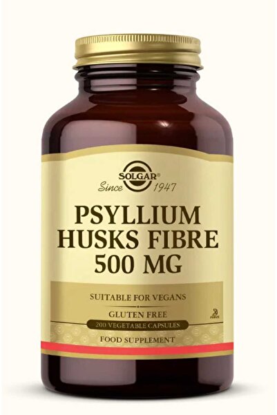 Solgar Psyllium Husks Fibre 500 mg 200 Kapsül (Karnıyarık Otu Lifi 500 mg)