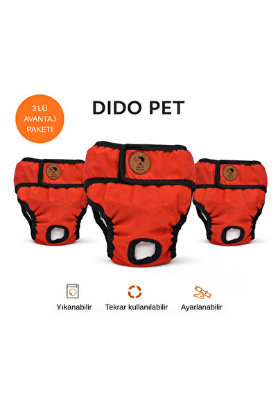 Didopet Dişi Köpek Kilot'u 3'Lü Set