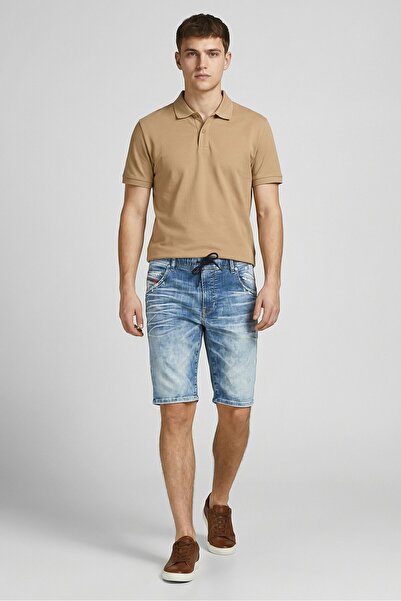 Diesel Men Regular Fit Washed Denim Shorts, Blue