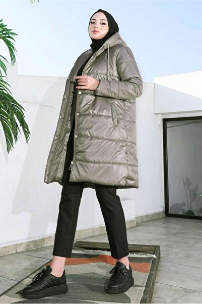 TRENDTESETTÜR KADIN VİZON CEPLİ ŞİŞME MONT T 5444