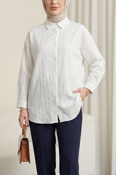 HİJABAYA Πουκάμισο με ρίγες και Με σχέδιο κουμπιά