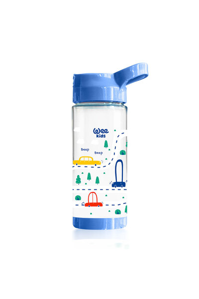 Wee Baby Wk Glass with Straw 500 ml - Car