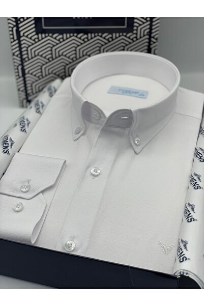 Fitmens Slim Fit Long Sleeve Cotton Gift Boxed Easy Iron Men's Shirt Fs-00222...