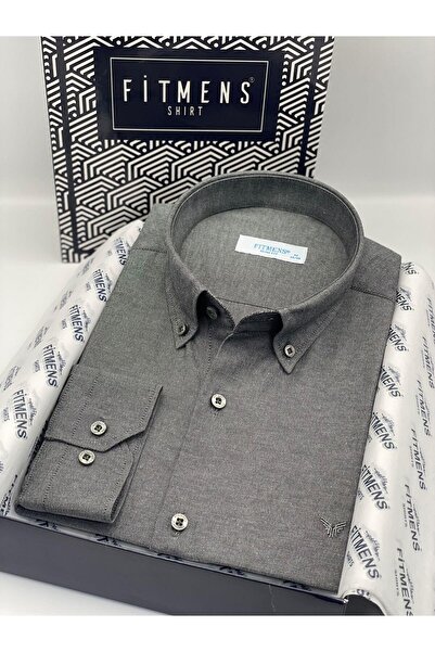 Fitmens Slim Fit Long Sleeve Cotton Easy-To-Iron Men's Shirt with Gift Box Fs...