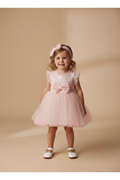 Minigimin Cicileri Miniğimin Cicileri Pul Detaylı Fiyonklu Bandalı Tütü Kız B...