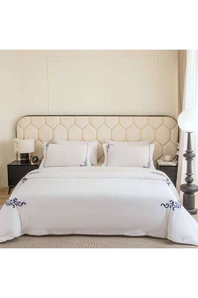 Alhabib bedding Luxury single and a half hotel-style bedspread, white color, ...
