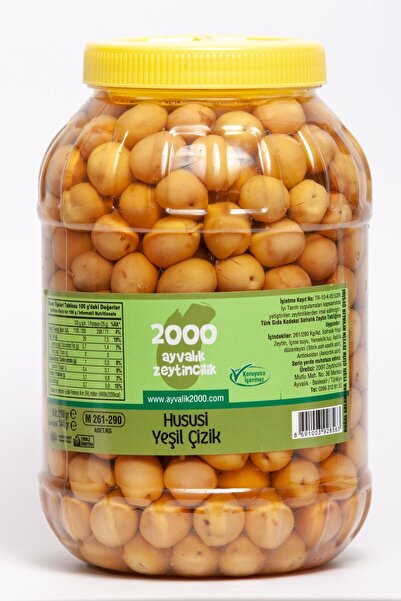 2000 AYVALIK ZEYTİNCİLİK Hususi Yeşil Çizik 1440 Gr (m-261-290 Kg/ad)