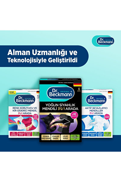Dr.Beckmann Renk Koruyucu Mendil Seti Renkliler Siyahlar Beyazlar 3’lü