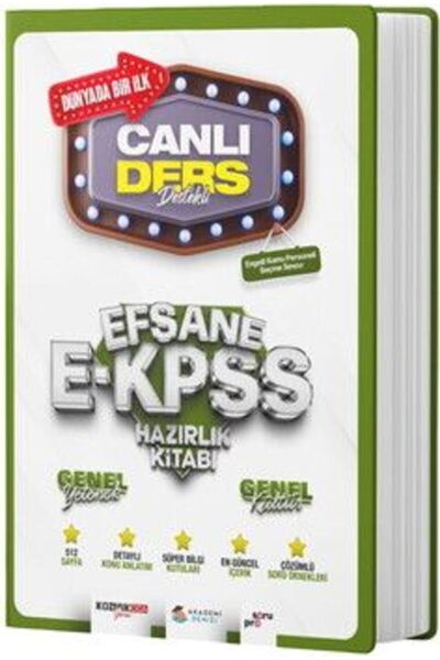 Genel Markalar EKPSS Genel Kültür Genel Yetenek Canlı Ders Efsane Hazırlık Ki...