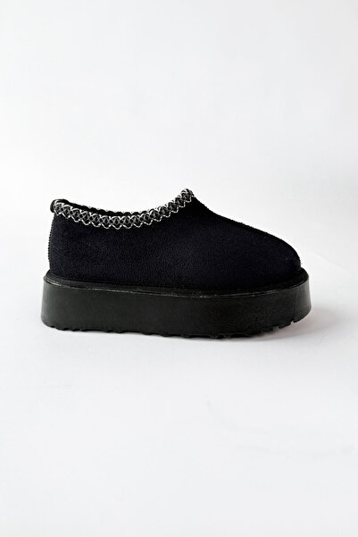 Cappmoda AYK-1023 Siyah İçi Kürklü Bilek Boy Bot