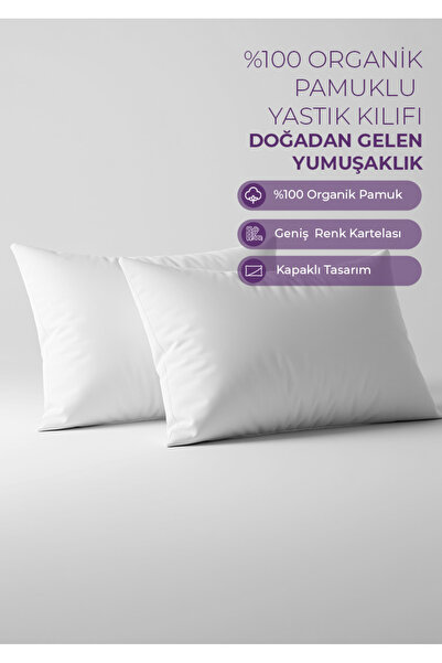 Days In Colours 100% pamuk Ranforce set od 2 jastučnice - 50x70 - bela - seri...