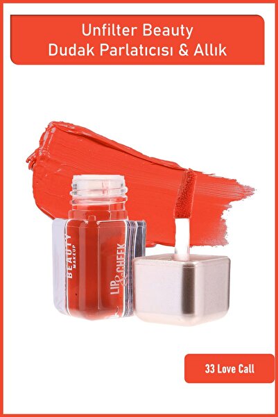 Unfilter Beauty Kremsi Formda Dudak ve Yanak Renklendirici- Lip&Cheek 33 Love...