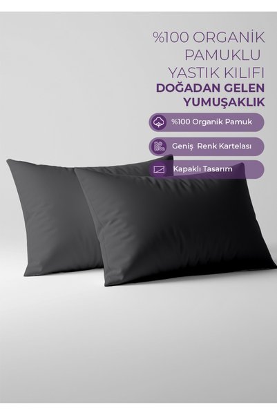 Days In Colours 100% pamuk Ranforce set od 2 jastučnice - 50x70 - antracit - ...