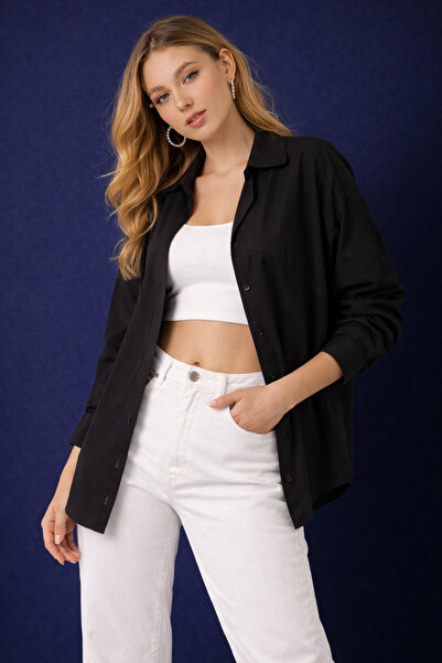 HAKKE Trikoton Ön Cepli Gömlek