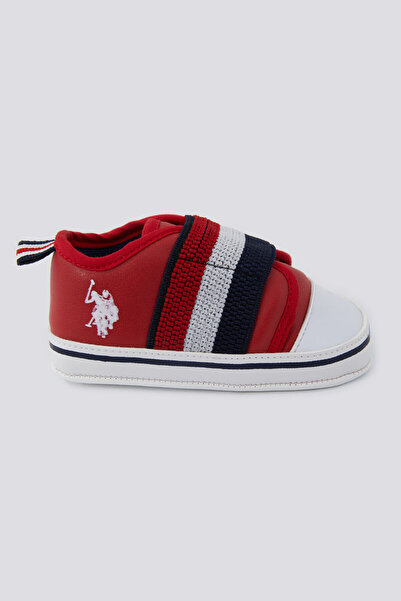 U.S. Polo Assn. Soft Texture Red Baby Shoes