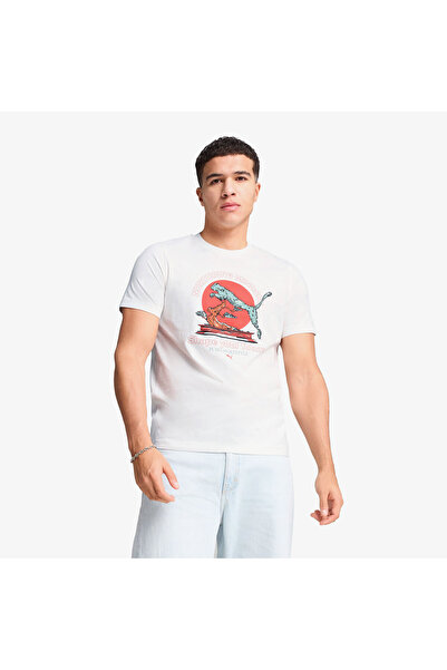 Puma Grafički bonsai muški beli T-shirt