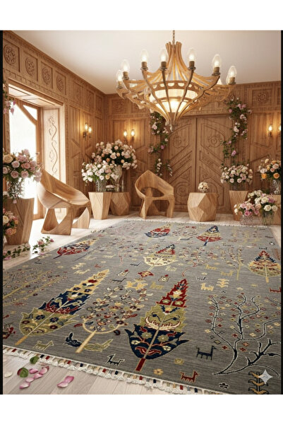 HALI SARAY CONCEPT UŞAK SAFİ YÜN ÖZEL DEMİRCİ DOKUMA YÜKSEK KALİTE DOKUMA YÜN...