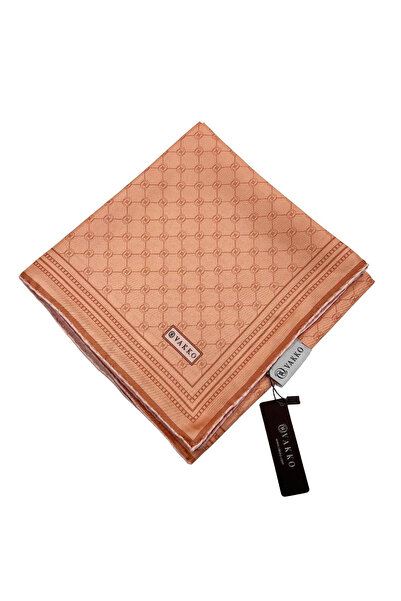 Vakko Twill İpek Eşarp - Özel Seri - Somon