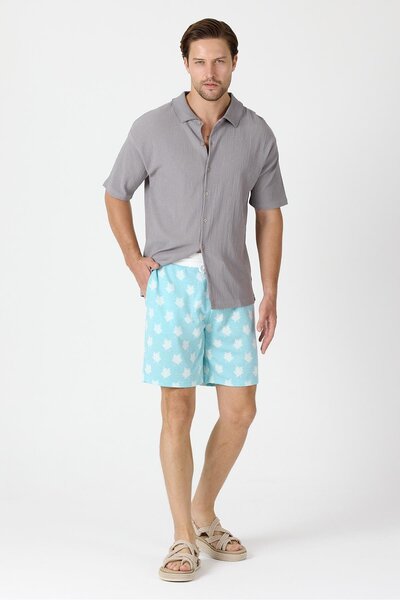 1434 Polo State Men's Relaxed Fit Shorts Blue