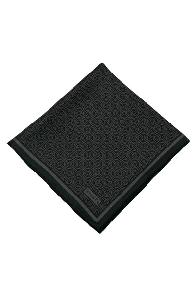 Vakko Twill Silk Scarf - New Monogram - New Smoked