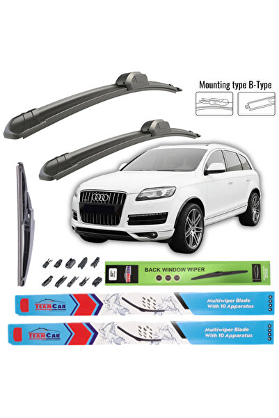 TEAMCAR Audi Q7 (4L) 2010-2015 Lame ștergătoare – Set complet
