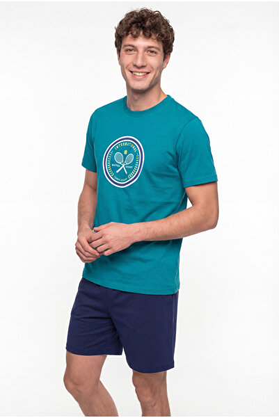 Penti Ανδρικό πολύχρωμο σετ πιτζάμες σε στυλ σέρβις