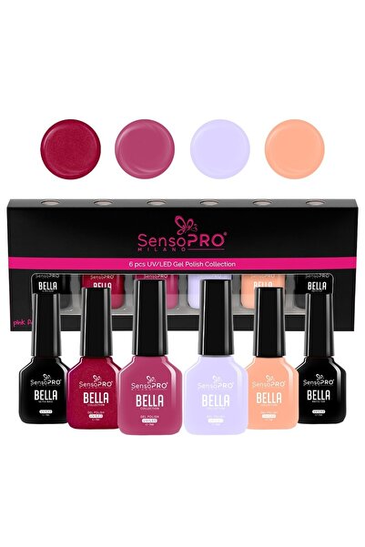 SensoPRO Milano Σετ 4 ημιμόνιμων βερνικιών νυχιών, βάσης και τελικού χρώματος...