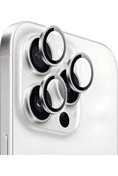 Velvoria واقي عدسة سافاير فضي لهاتف آيفون 16 برو ماكس